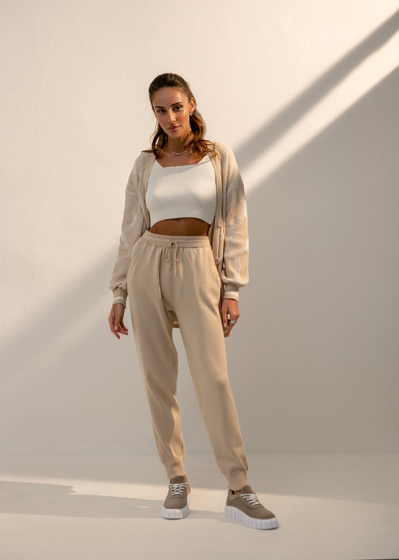 High-Waisted Live-In Jogger Sweatpants