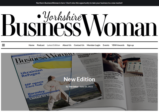 Yorkshire Business Woman magazine interview with Yana Smaglo, MD at Nenya Fashion