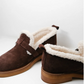 Suede Buckle Strap Shoes with Fluffy Lining Ostin