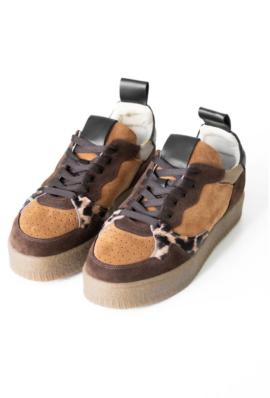 Leopard Print Low-Top Sneakers Grow